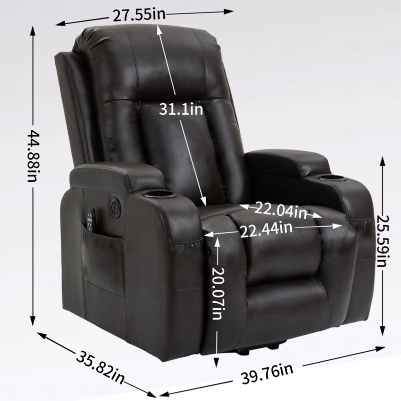 Fauteuil inclinable Infini, Marron foncé