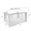 Pavillon de jardin 13 x 10 avec matériau résistant aux rayons du soleil et moustiquaire ventilé brun