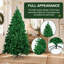 Arbre de Noël artificiel à charnières non éclairées, branches denses, décoration de Noël réaliste-808395593-808395607