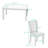 7-Piece Dining Table Set with 6 Upholstered Chairs