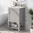 33.5" H X 20" W X 15.5" D 20'' Single Bathroom Vanity with Top-100683291