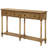 Console Table Sofa Table Easy Assembly with Two Storage Drawers and Bottom Shelf for Living Room-1436888799