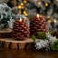 Ensemble de bougies sans flamme Pinecone-928970013-928970014