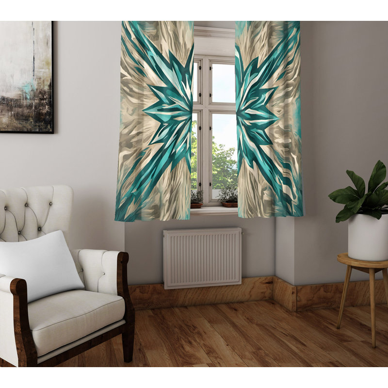 Semi Sheer Curtain Pair, 20" W x 61" L