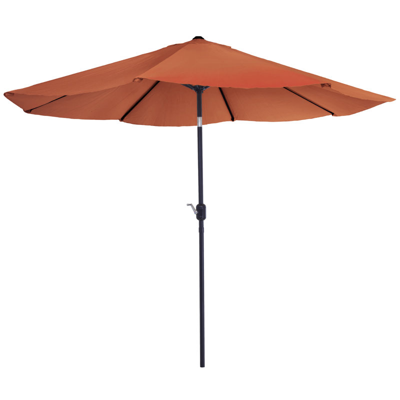 304.8cm Tilt Market Parasol, Terracotta