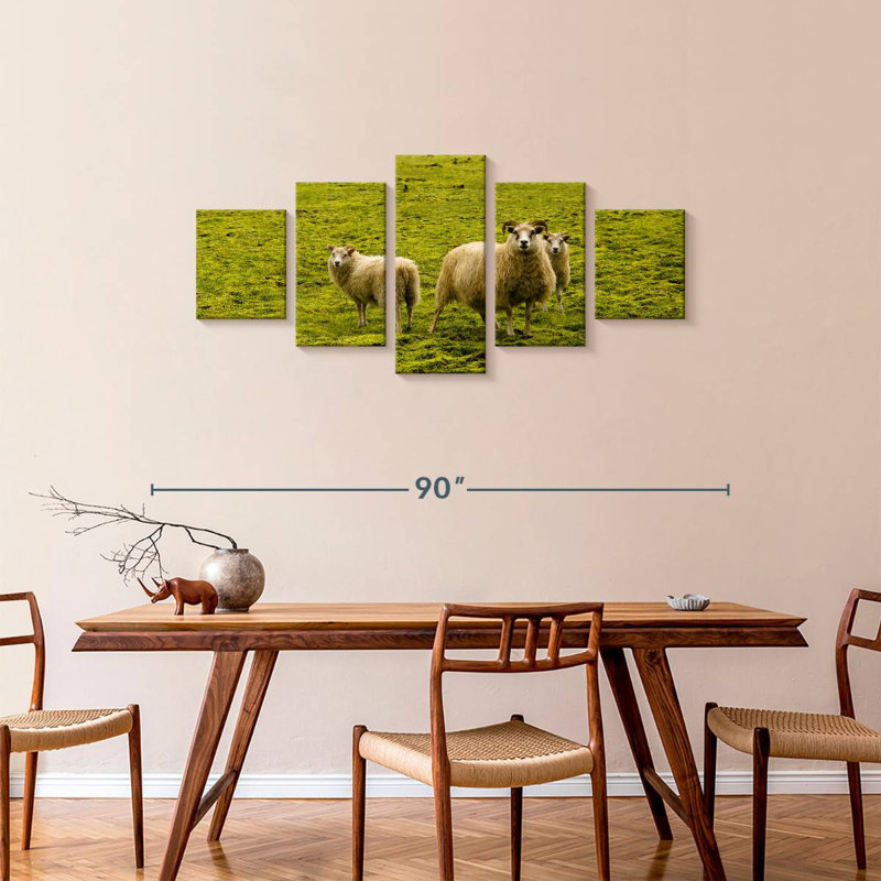 Icelandic Sheep, 34" H x 74" W