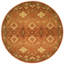 Wool Oriental Area Rug in Rust/Ivory-17654272
