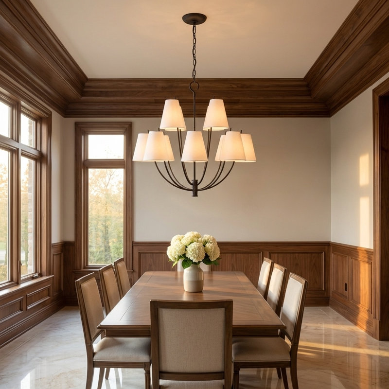 Marina Chandelier, Aged Iron, 116.63" H x 30" W  x 30" D