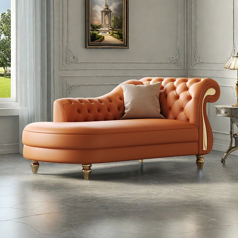 Méridiennes d'intérieur modernes Modern, Orienté à droite, Orange