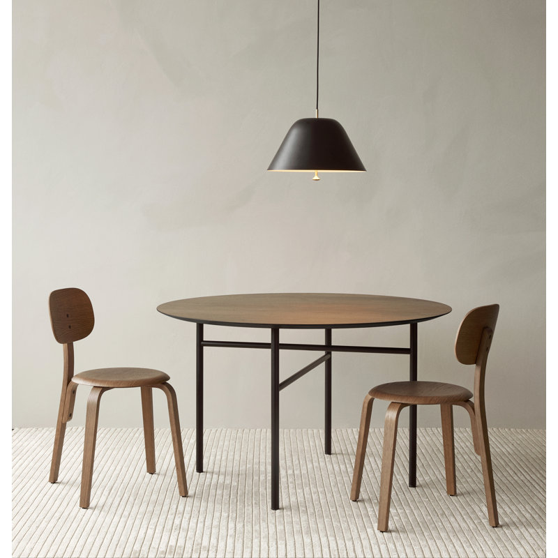 Snaregade Dining Table, 82.7" W x 37.4" D, Dark Stained Oak