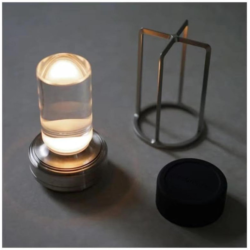 Rechargeable Cordless LED Table Lamp With 3-Color Dimming, Portable Metal Lamp For Indoor And Outdoor Use