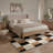 Abrahamson Checkerboard Cream Caramel Machine Washable Beige / Brown / Black Indoor Area Rug with Non-Slip Backing-128992245