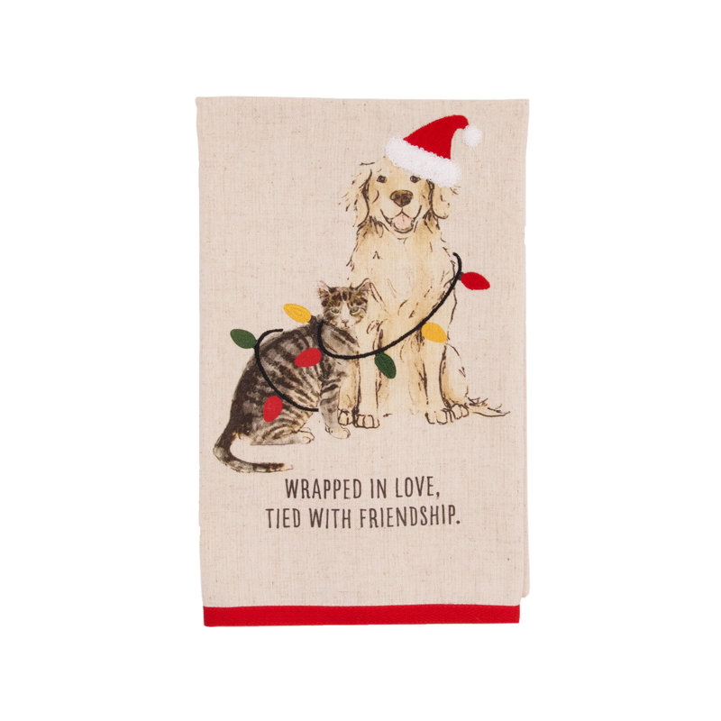 Serviette de Noël Tied With Friendship