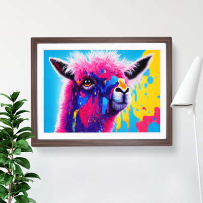Llama Splash Vol.2 Abstract - Single Picture Frame Print