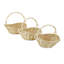 Ensemble de 3 paniers en osier/rotin Fireside