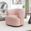 Fauteuil demi-tonneau pivotant rembourré Tybias-1288615244