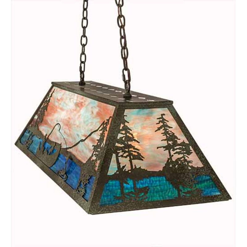 Trout And Fisherman 6 - Light Pendant