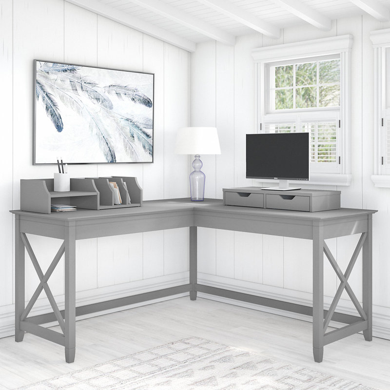 Bureau en L Huckins, Gris Cape Cod