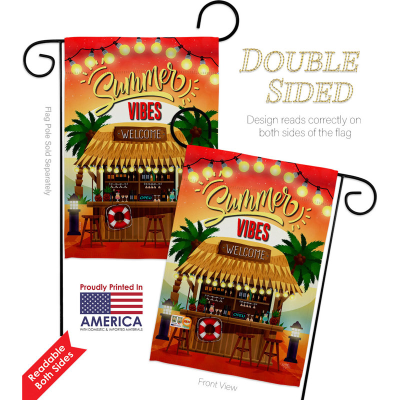 Double Sided 18.5'' H x 13'' W Polyester Garden Flag