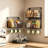 3‑Tier Stackable Pantry Snack Organizer Wire Basket, Wall Mount & Countertop Snack Storage Holder with Removable S‑Hooks, Metal Food Storage Bins for Snacks, Beverages, Tea Bags, Condiments for Kitchen Cabinet Bathroom