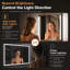 Miroir à lumière vive pivotante l 24 po x H 32 po à 270 ° avec fonction de mémorisation de la température de couleur et de la luminosité réglable-1740394535
