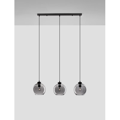 3 - Light Black Kitchen Island Pendant