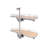 Maple Two-Tier Girasolo w/ Soft Close and Chrome Accents for 15" Right Opening/Blind Left Corner cabinets-104611193