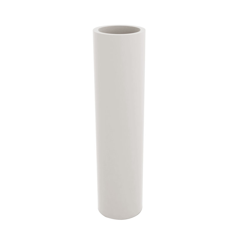 Cilindro - Resin Tower Pot Planter - Basic, 39.25" H x 9.75" W x 9.75" D, Ice