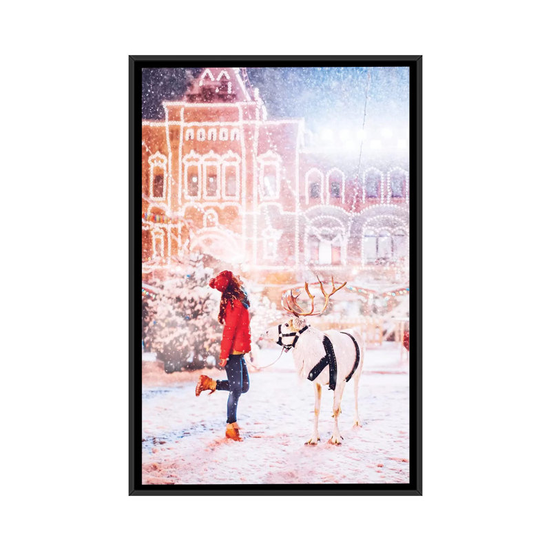 Gerda de Hobopeeba-reproduction de photo, Toile avec cadre noir, Pas de tapis, H 26 po x l 18 po x 1,5 po