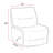 Behar 31" Upholstered Manual Wide Armless Recliner-102402388