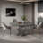 Italian modern simple round dining table-102526763