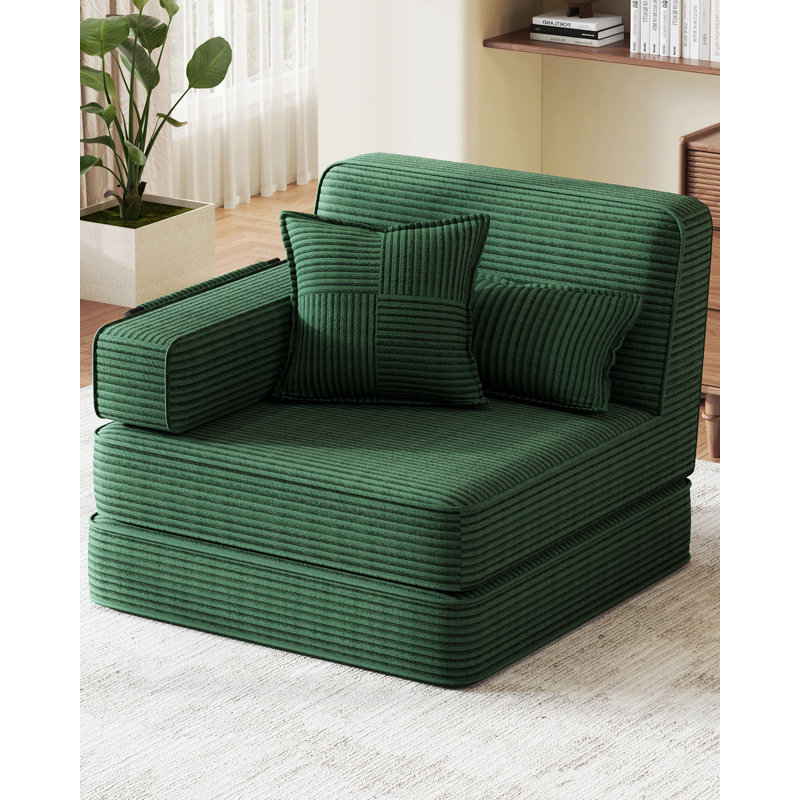 Upholstered Accent Chair, Green