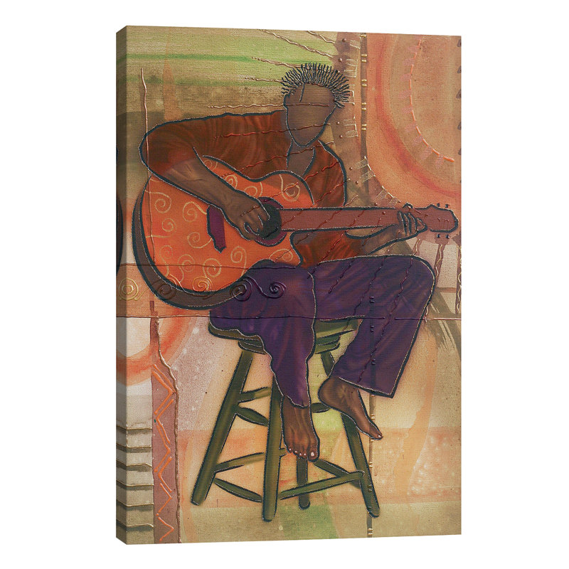 Mr. Guitarman - Wrapped Canvas Print, 66.04 cm H x 45.72 cm W x 1.91 cm D