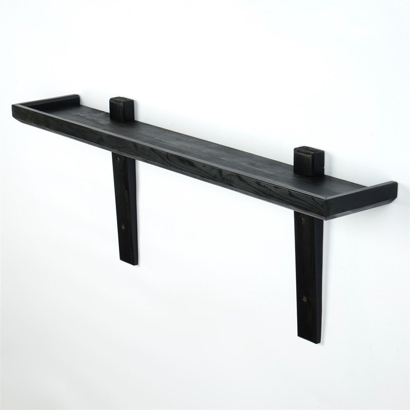Solid Wood Picture Ledge Wall Shelf