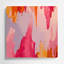 Aquarelle abstraite 4, art mural en métal rose-1029237237