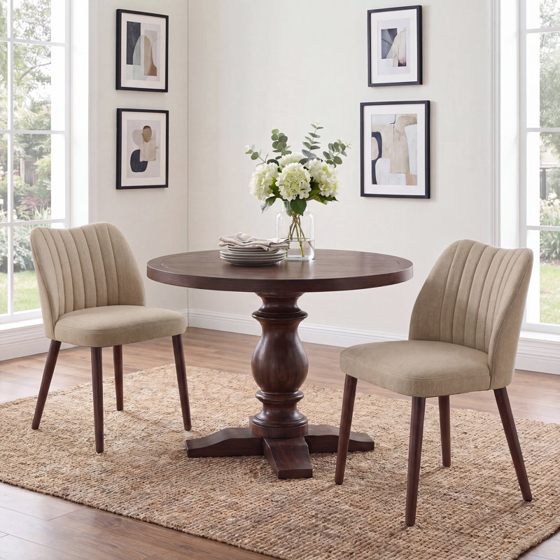 Upholstered Dining Chair, Camel