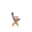 Foldable Outdoor Patio Dining Side Chair with Cushion-48754812