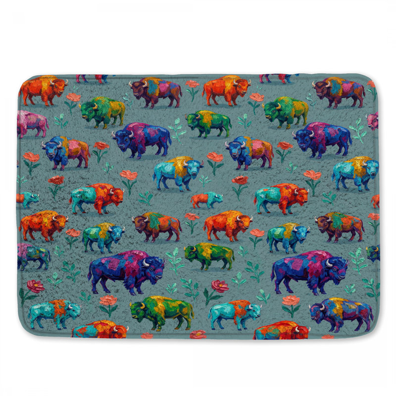 Tapis de bain Rainbow Buffalo, 34in W x 21in L