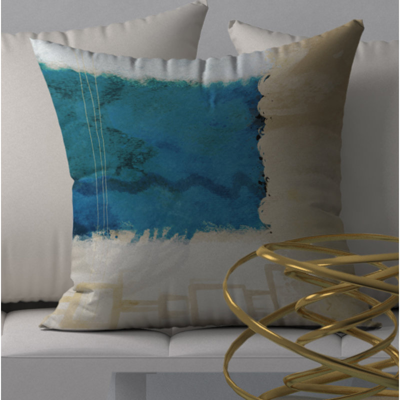 Magnifique housse de coussin carrée/insert, 20 po x 20 po