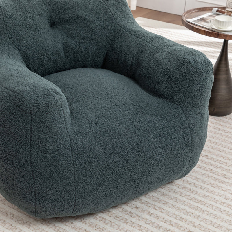 Bean Bag Chair, Light Green Teddy