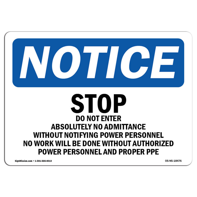 Panneau Stop Ne Pas Entrer Absolument Aucun Admittance