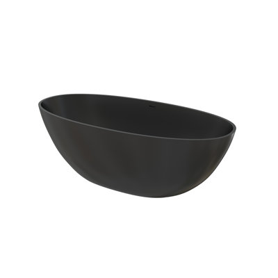 Baignoire profonde et bains tourbillons, surface solide, maison moderne