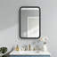 Armoire à pharmacie murale avec miroir en fer vert l 20 po x H 30 po-1156112644