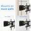 Support pour téléviseur mural grand mouvement avec rallonge pour téléviseur à écran plat ou courbé de 37 à 80 po Mount-It