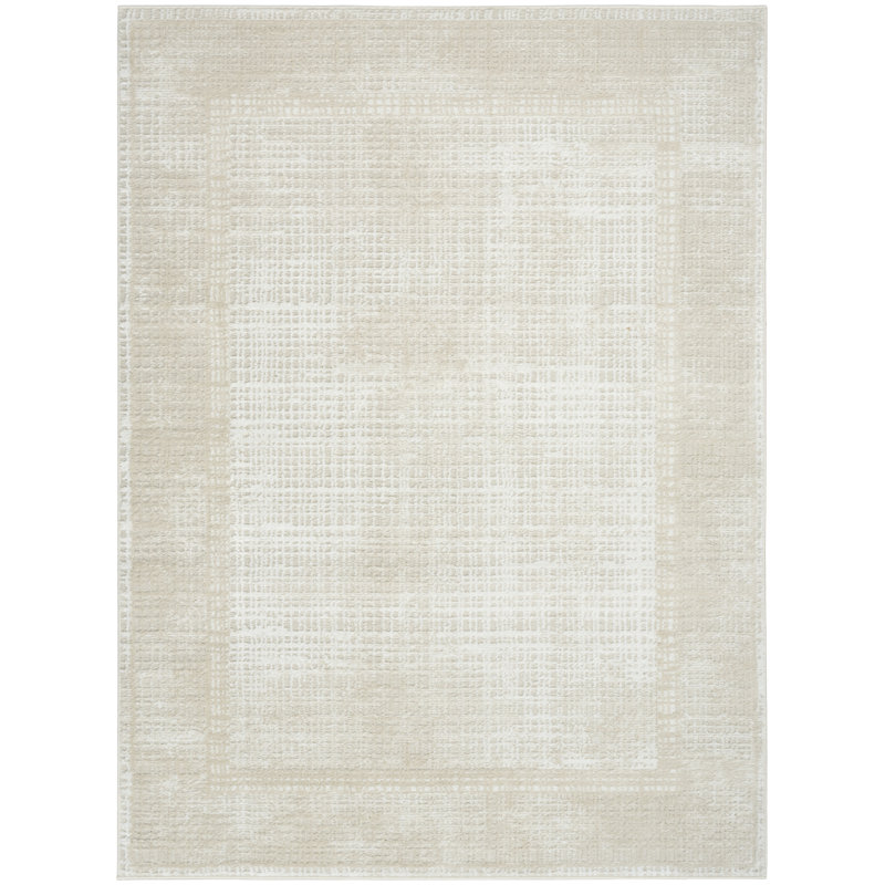 Leuchte 4' x 6' Beige Modern Indoor Rug, Rectangle 4' x 6'