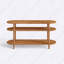 Meuble télé Dublin Etagere, console multimédia minimaliste en bois de hêtre massif pour le salon-110257459