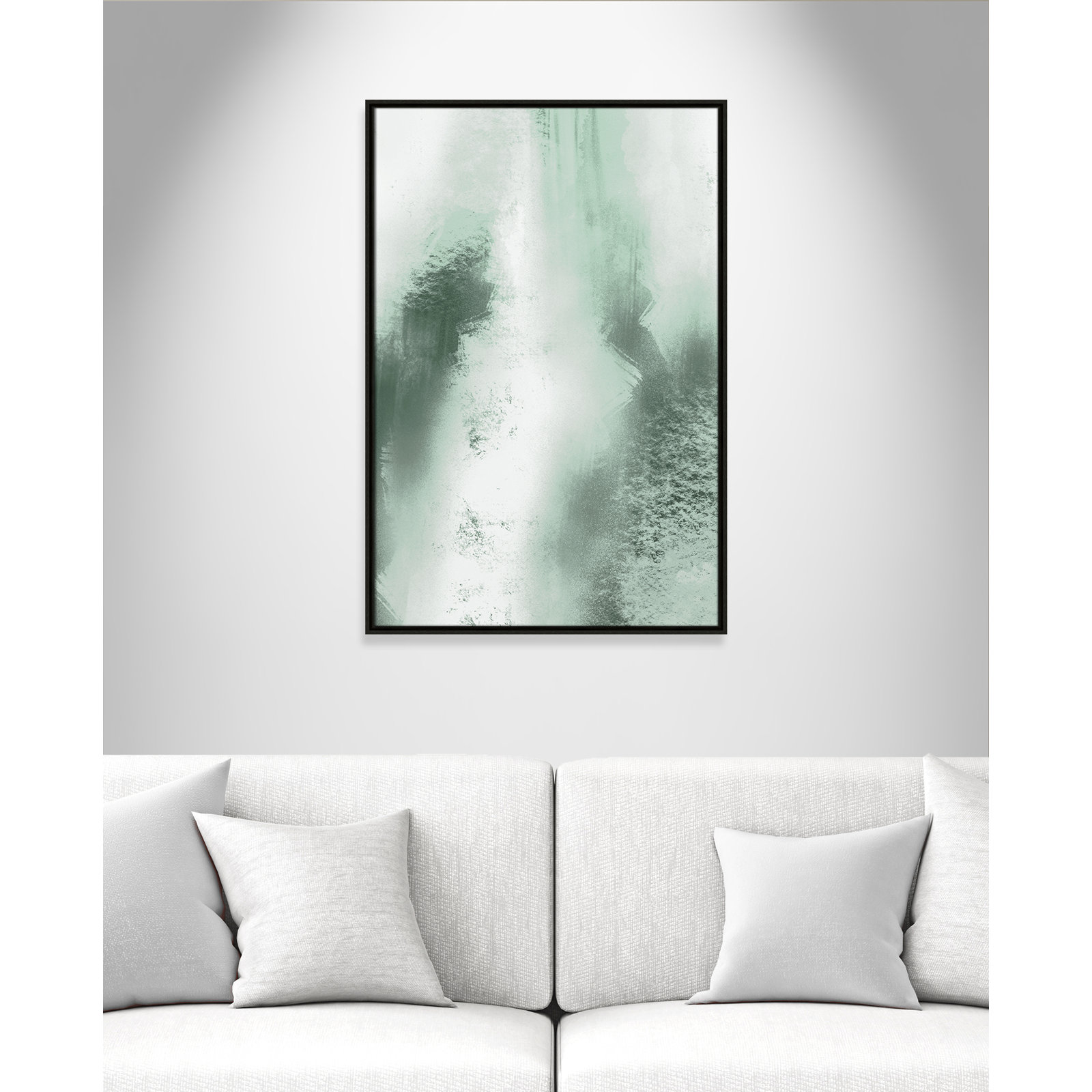 Quietude Smudges I Print by Marcus Prime, 25.5'' W x 37.5'' H, Espresso Floater