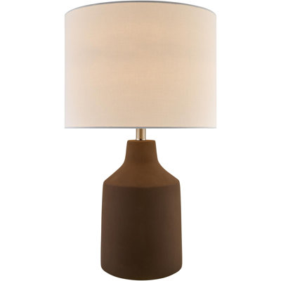 Lockwood Concrete Table Lamp with Linen Shade