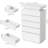 Tall Dresser with Led Light, Modern Chest of Drawers 6 Drawer Dresser for Bedroom,closet Dressers with Drawers for Living Room-1590144882
