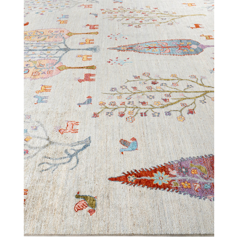 One-of-a-Kind Rectangle 8'8" X 11'8" Hand Knotted Area Rug